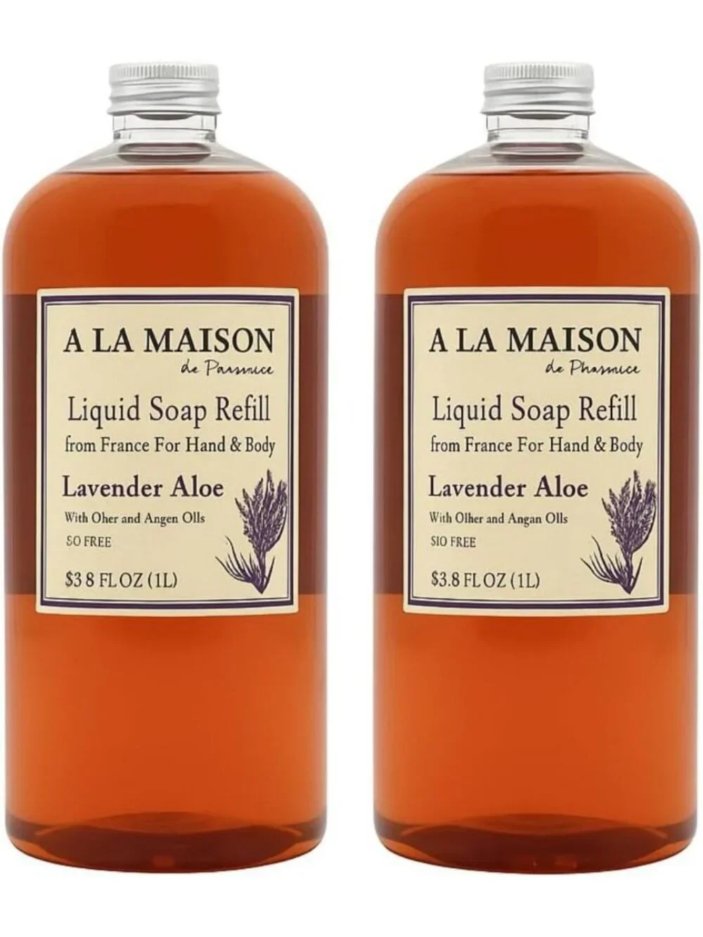 Lavender Aloe Natural Hand Wash with Essential Oils - Moisturizing & Gentle